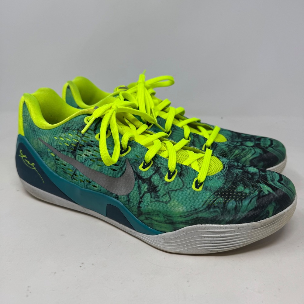 Nike Kobe 9 EM Easter Turbo Green Volt 646701-300 Mens Size‎ 12 Basketball Shoes